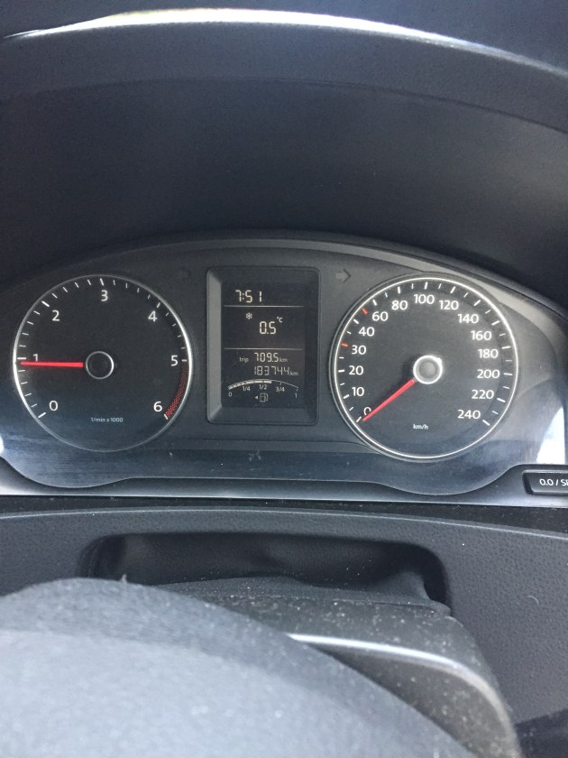 Just a little cool leaving Canberra